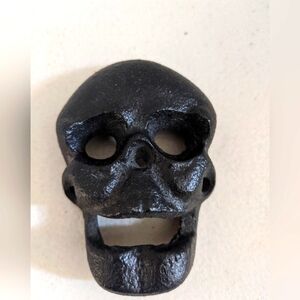 Halloween Black Metal Skull Opener Decor Gothic Rockabilly Gift Idea Bar Cart
